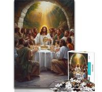 1000 Piece Jigsaw Puzzle for Adults And Teenagers Jesus 1000 Pieces for Adults,learning Educational for Is Ideal As A Gift for The Whole Family (size 75x50cm)