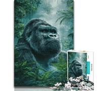 1000 Piece Jigsaw Puzzle for Adults And Teenagers Jungle Chimpanzee,Family Game Stress Reliever Difficult Challenge Suitable for Couples (38x26cm)