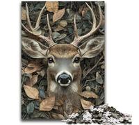 1000 Piece Jigsaw Puzzle for Adults And Teenagers Jungle Deer 1000 Pieces for Teenagers,Quiz Game for Is Ideal As A Gift for The Whole Family (75x50cm)
