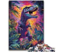 1000 Piece Jigsaw Puzzle for Adults And Teenagers Jungle Dinosaur Puzzles,Family Educational Games Home Decoration Gift (26x38cm)