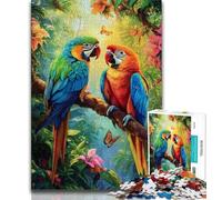 1000 Piece Jigsaw Puzzle for Adults And Teenagers Jungle Parrot,learning Educational Is Ideal As A Gift for The Whole Family 75x50cm
