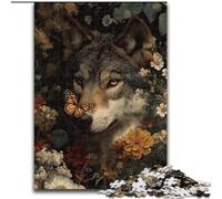1000 Piece Jigsaw Puzzle for Adults And Teenagers Jungle Wolf, Fun Activity for Home, Rainy Days Toys, Birthday Gifts 26x38cm