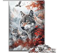 1000 Piece Jigsaw Puzzle for Adults And Teenagers Jungle Wolf, Fun Activity for Home, Rainy Days Toys, Birthday Gifts 50x75cm