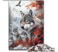 1000 Piece Jigsaw Puzzle for Adults And Teenagers Jungle Wolf Stress Reliever Difficult Challenge Deal As Gifts for The Whole Family (size 26x38cm)