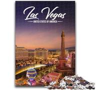 1000 Piece Jigsaw Puzzle for Adults And Teenagers Las Vegas Puzzles for Teenagers,with Matching Poster And Trivia Sheet for Ages 14+ (50x75cm)