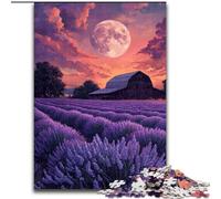 1000 Piece Jigsaw Puzzle for Adults And Teenagers Lavender Garden, Elephant Toy Intellectual Game Birthday Present, Gifts, Wall Art for Ages 14+ 50x75cm