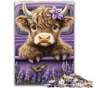1000 Piece Jigsaw Puzzle for Adults And Teenagers Lavender Yak Puzzles,Family Educational Games Home Decoration Gift (50x75cm)
