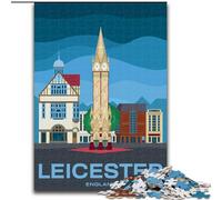 1000 Piece Jigsaw Puzzle for Adults And Teenagers Leicester England City, for And from 14 Years And over Educational Learning Toys Family Games Birthday Present 50x75cm