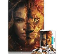 1000 Piece Jigsaw Puzzle for Adults And Teenagers Leo Woman Adult Puzzles,Game Toys Every Piece Is Unique - Challenging Family Fun Game (size 75x50cm)
