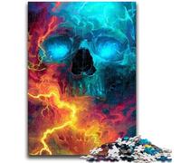 1000 Piece Jigsaw Puzzle for Adults And Teenagers Lightning Skeleton Adult Puzzles,Home Decoration Toys for Age 14 Years Up (26x38cm)
