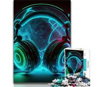 1000 Piece Jigsaw Puzzle for Adults And Teenagers Live Music Neon 1000 Pieces for Teenagers,learning Educational Is Ideal As A Gift for The Whole Family (size 38x26cm)
