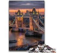 1000 Piece Jigsaw Puzzle for Adults And Teenagers London Bridge Help The Brain Exercise Addictive Toys to Cultivate Patience Suitable for Couples 26x38cm