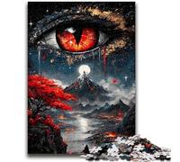 1000 Piece Jigsaw Puzzle for Adults And Teenagers Magic Eye Help The Brain Exercise Addictive Toys to Cultivate Patience Wall Decoration 26x38cm