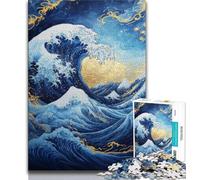 1000 Piece Jigsaw Puzzle for Adults And Teenagers Magical Waves,Educational Family Game Wall Decoration Unique Birthday And Xmas Gifts 38x26cm