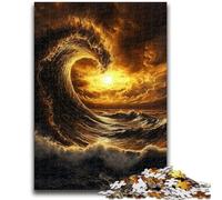 1000 Piece Jigsaw Puzzle for Adults And Teenagers Magical Waves Help The Brain Exercise Addictive Toys to Cultivate Patience Suitable for Couples 50x75cm