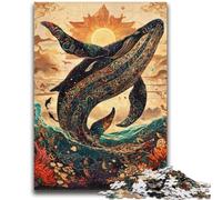 1000 Piece Jigsaw Puzzle for Adults And Teenagers Magical Whale for And from 14 Years And over Play Toys Because It Is Ideal As A Gift for The Whole Family 50x75cm