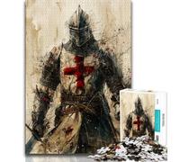 1000 Piece Jigsaw Puzzle for Adults And Teenagers Majestic Knight Adult Puzzles,Educational Games Wall Decoration Unique Birthday And Xmas Gifts (size 38x26cm)