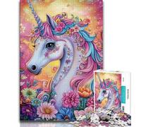 1000 Piece Jigsaw Puzzle for Adults And Teenagers Majestic Unicorn Adult Puzzles,Educational Games Wall Decoration Unique Birthday And Xmas Gifts (size 38x26cm)