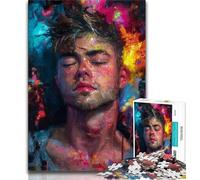 1000 Piece Jigsaw Puzzle for Adults And Teenagers Man Oil Painting, Analysis And Logic,is Ideal As Gifts for The Whole Family for Age 14 38x26cm