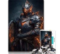 1000 Piece Jigsaw Puzzle for Adults And Teenagers Mighty Medieval Knight Puzzles for Adults,Relax Games Is Ideal As A Gift for The Whole Family (size 75x50cm)