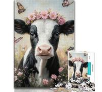 1000 Piece Jigsaw Puzzle for Adults And Teenagers Milk Cow,Educational Family Game Wall Decoration Unique Birthday And Xmas Gifts 50x75cm