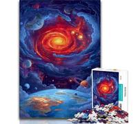 1000 Piece Jigsaw Puzzle for Adults And Teenagers Milky Way Universe Galaxy,Educational Games Home Decoration Educational Game for Birthday,Chrismas (75x50cm)