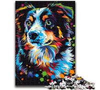 1000 Piece Jigsaw Puzzle for Adults And Teenagers Miniature American Shepherd Puzzles,Family Educational Games Home Decoration Gift (50x75cm)