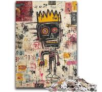 1000 Piece Jigsaw Puzzle for Adults And Teenagers Modern Art by Basquiat Educational Family Game Is Ideal As Gifts for The Whole Family for 14+ 26x38cm