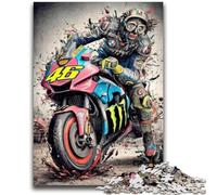 1000 Piece Jigsaw Puzzle for Adults And Teenagers Motogp, Suitable for People Aged 14 And Above Educational Games Secret Santa Gifts 26X38CM