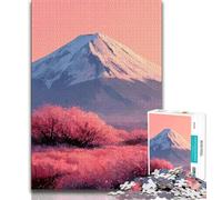 1000 Piece Jigsaw Puzzle for Adults And Teenagers Mount Fuji, Japan,Challenging Game And Family Play with Matching Poster And Trivia Sheet (75x50cm)
