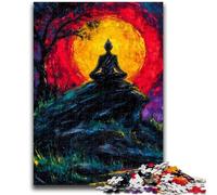 1000 Piece Jigsaw Puzzle for Adults And Teenagers Mysterious Buddha Statue for And 14 Years And over Impossible Game Christmas Birthday Gift 26x38cm