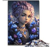 1000 Piece Jigsaw Puzzle for Adults And Teenagers Mysterious Elf Girl, Decompressing Intellectual Educational Toy Birthday Present, Gifts (Size 26x38cm)