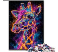 1000 Piece Jigsaw Puzzle for Adults And Teenagers Mysterious Giraffe, Suitable for People Aged 14 And Above Educational Games Secret Santa Gifts (Size 50x75cm)