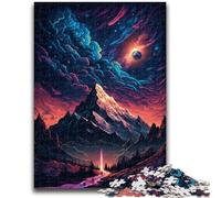 1000 Piece Jigsaw Puzzle for Adults And Teenagers Mystical Mountain Peak Family Game Stress Reliever Difficult Challenge Artists Collection, Fine Art 50x75cm