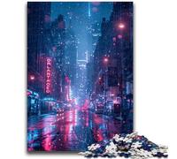1000 Piece Jigsaw Puzzle for Adults And Teenagers Neon Sci-Fi City Puzzles,Educational Games DIY Toys Great Gifts And Toys (50x75cm)
