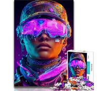 1000 Piece Jigsaw Puzzle for Adults And Teenagers Neon Warriors, Analysis And Logic,is Ideal As Gifts for The Whole Family for Age 14 38x26cm