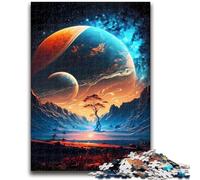 1000 Piece Jigsaw Puzzle for Adults And Teenagers New Earth Universe Cosmos Educational Games Home Decoration Educational Game for Birthday, Chrismas 26x38cm
