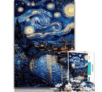 1000 Piece Jigsaw Puzzle for Adults And Teenagers Night Sky Countryside Teenager Jigsaw,Decompressing Intellectual Educational Toy Birthday Gift 26x38cm