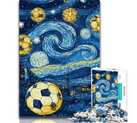 1000 Piece Jigsaw Puzzle for Adults And Teenagers Night Sky Football Teenager Jigsaw,Decompressing Intellectual Educational Toy Birthday Gift 26x38cm