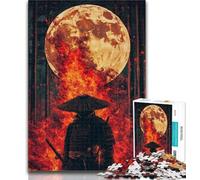 1000 Piece Jigsaw Puzzle for Adults And Teenagers Ninja Under The Moon Puzzles,Challenging Game Gifts for Is Ideal As A Gift for The Whole Family 50x75cm