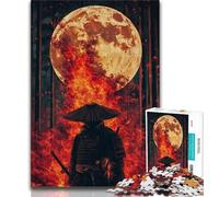 1000 Piece Jigsaw Puzzle for Adults And Teenagers Ninja Under The Moon Teenager Jigsaw,Decompressing Intellectual Educational Toy Birthday Gift 26x38cm