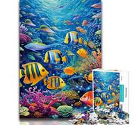 1000 Piece Jigsaw Puzzle for Adults And Teenagers Ocean World 1000 Pieces for Adults,learning Educational for Is Ideal As A Gift for The Whole Family (size 38x26cm)