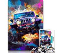 1000 Piece Jigsaw Puzzle for Adults And Teenagers Off-road Vehicles,Help The Brain Exercise Addictive Toys to Cultivate Patience Perfect Decoration 38x26cm