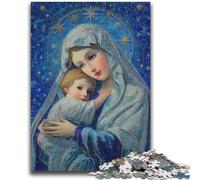 1000 Piece Jigsaw Puzzle for Adults And Teenagers Our Lady of Mary for And 14 Years And over Impossible Game Christmas Birthday Gift 50x75cm