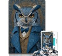 1000 Piece Jigsaw Puzzle for Adults And Teenagers Owl, Analysis And Logic,is Ideal As Gifts for The Whole Family for Age 14 38x26cm