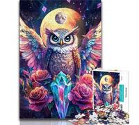 1000 Piece Jigsaw Puzzle for Adults And Teenagers Owl Angel,Learning Educational Toys Family Games Suitable for Desktop Decoration 38x26cm