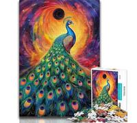 1000 Piece Jigsaw Puzzle for Adults And Teenagers Peacock,Brain Intelligence Challenge Addictive Toys Birthday Present,Gifts,Wall Art 38x26cm
