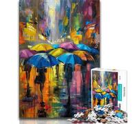 1000 Piece Jigsaw Puzzle for Adults And Teenagers People in The Rain,Educational Games Home Decoration Suitable for Desktop Decoration 75x50cm