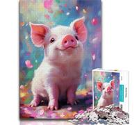 1000 Piece Jigsaw Puzzle for Adults And Teenagers Pig Baby 1000 Pieces for Adults,learning Educational for Is Ideal As A Gift for The Whole Family (size 75x50cm)
