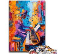 1000 Piece Jigsaw Puzzle for Adults And Teenagers Playing The Piano Oil Painting Stress Reliever Staycation Kill Time Perfect Decoration for Age 14+ 50X75CM